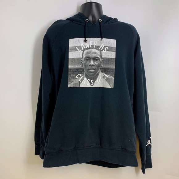 Nike Men's Jordan Laney H.S. Class Of XXXI Black Graphic Hoodie Size XXL - Picture 1 of 15